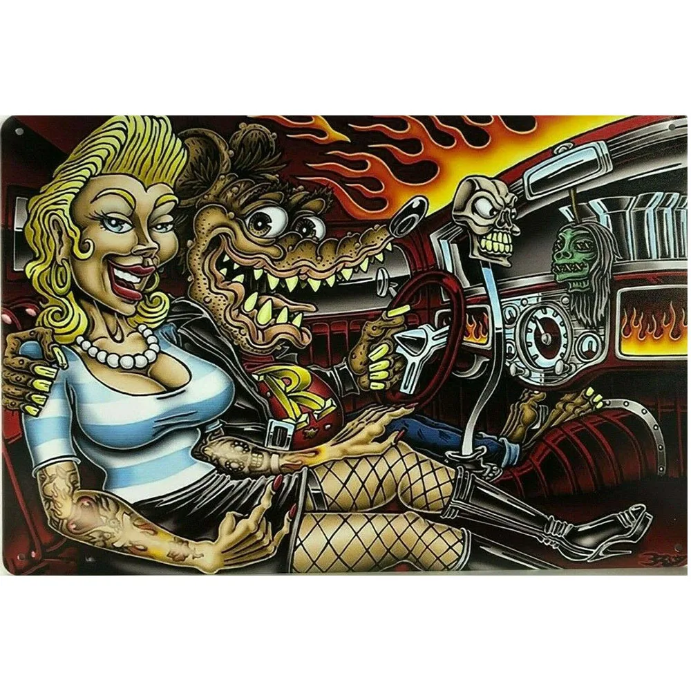 

Горячий стержень гараж винтажные жестяные знаки паб потертый шик Декор табличка настенный постер винтажный декор искусство