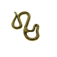 handmade super fine antique raw brass 3d cobra naja snake japanese fishhook keychains jean chains belt hook lanyard diy