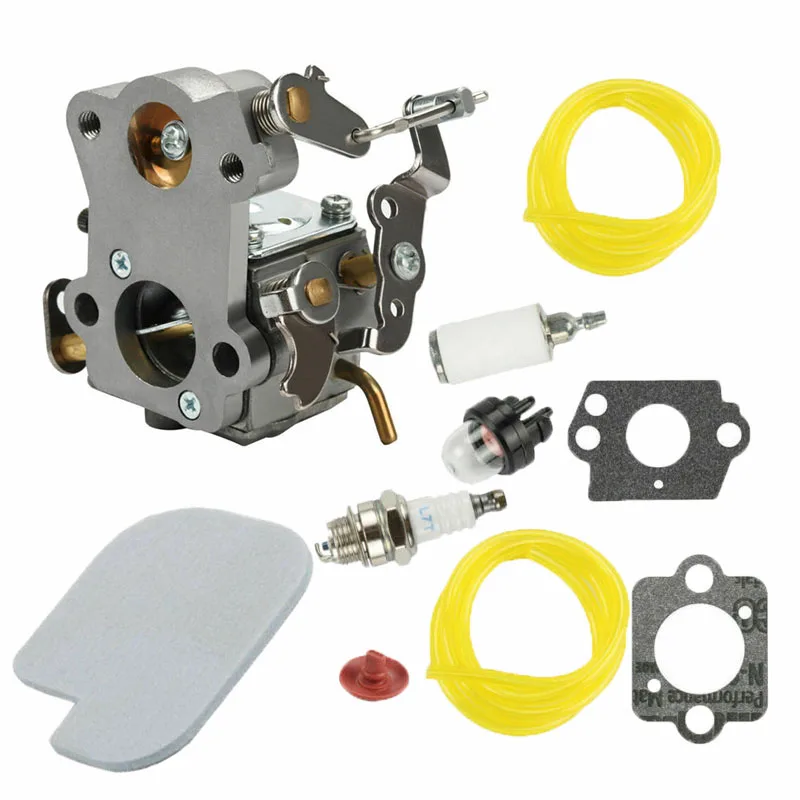 For Poulan P3314 P3416 Carburetor Kit Zama C1M-W26C Fuel hose Useful Durable | Инструменты
