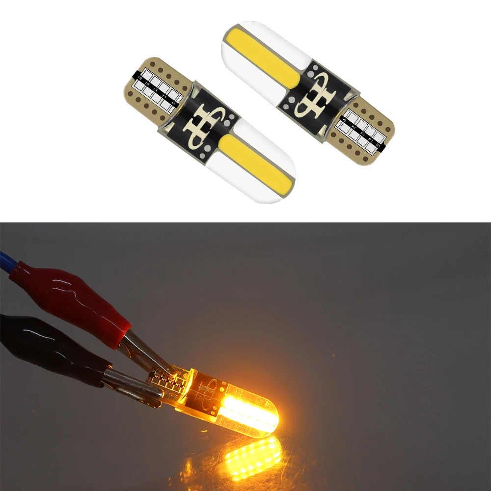 New T10 LED Canbus COB W5W 168 194 Silica gel Error Free Car Interior Lamp Dome Reading License Plate 12V | Автомобили и
