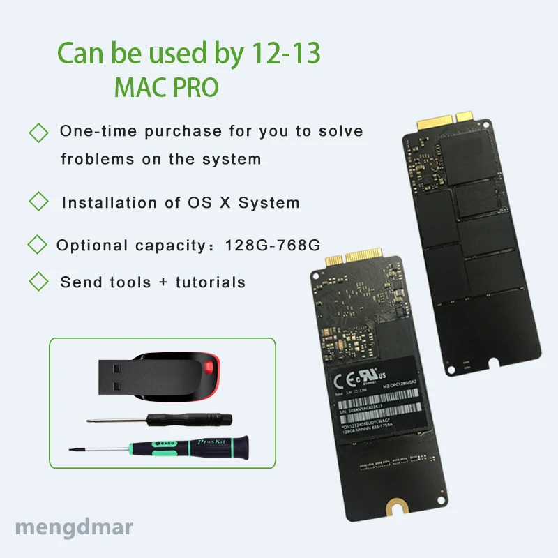 Оригинальный твердотельный накопитель для Macbook Pro Retina 13 дюймов A1425 15 A1398 Blade SSD 128 ГБ