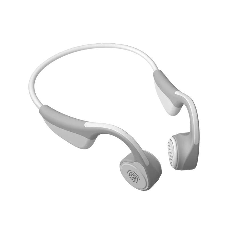 Белый Redgiko, наушники с костной проводимостью, Bluetooth 5,0, беспроводные наушники для улицы, 180 мА/ч, Спортивная стереогарнитура с микрофоном, Handsfree - Цвет: Белый
