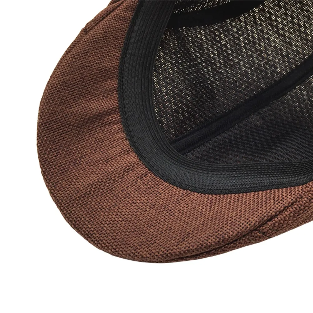 

Men Summer Visor Flat Cap For Men Summer Beret Hat Classic Vintage Running Sport Casual Breathable Flat Cap Newsboy Hat
