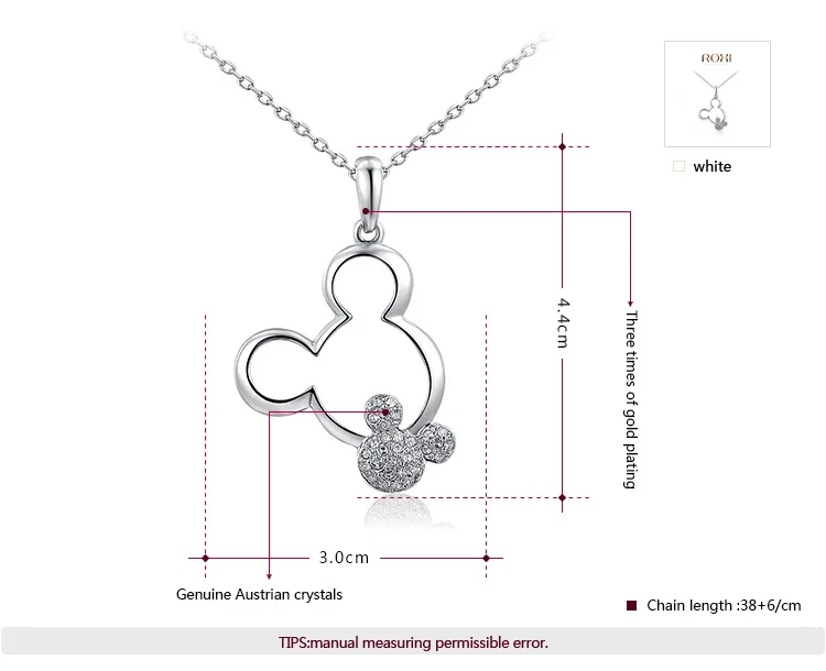 Цепочка Микки Маус Disney вязаная кукла аксессуары для женщин и мужчин ожерелье