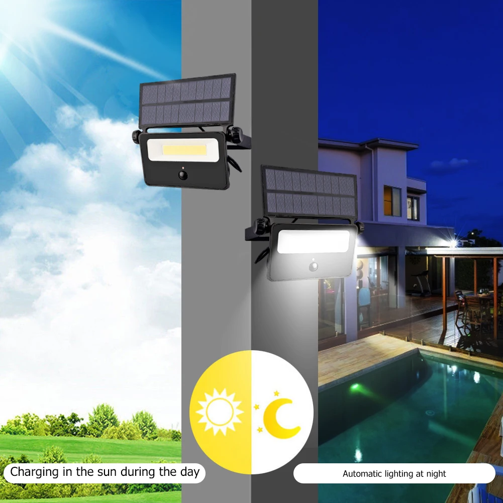 

Solar Lights Outdoor Solar Security Lights LED Solar Wall Waterproof Motion Sensor Lamp Garden Landscape for Garden