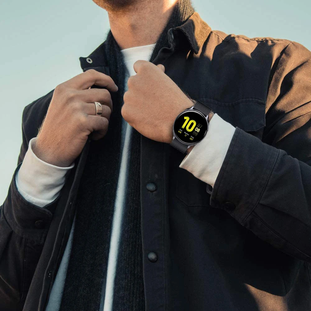 

Magnetic strap For Samsung Galaxy watch 3 45mm 46mm 42mm Gear S3 Frontier Active 2 40mm 20mm 22mm bracelet Huawei GT/2/2e band