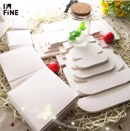 Black white Natural Brown Kraft Paper box small jewelry Gift Packaging Box Carton Paperboard Wed DIY soap Packing 20 Sizes | Дом и сад