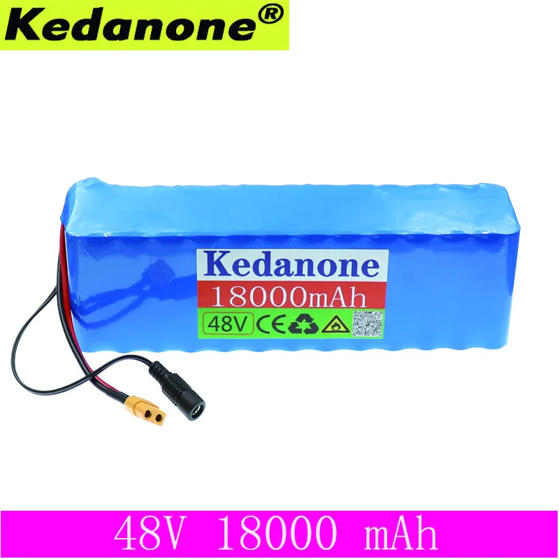 

Kedanone 48V 18ah 13s3p High Power 18650 Battery Electric Vehicle Electric Motorcycle DIY Battery BMS Protection XT60