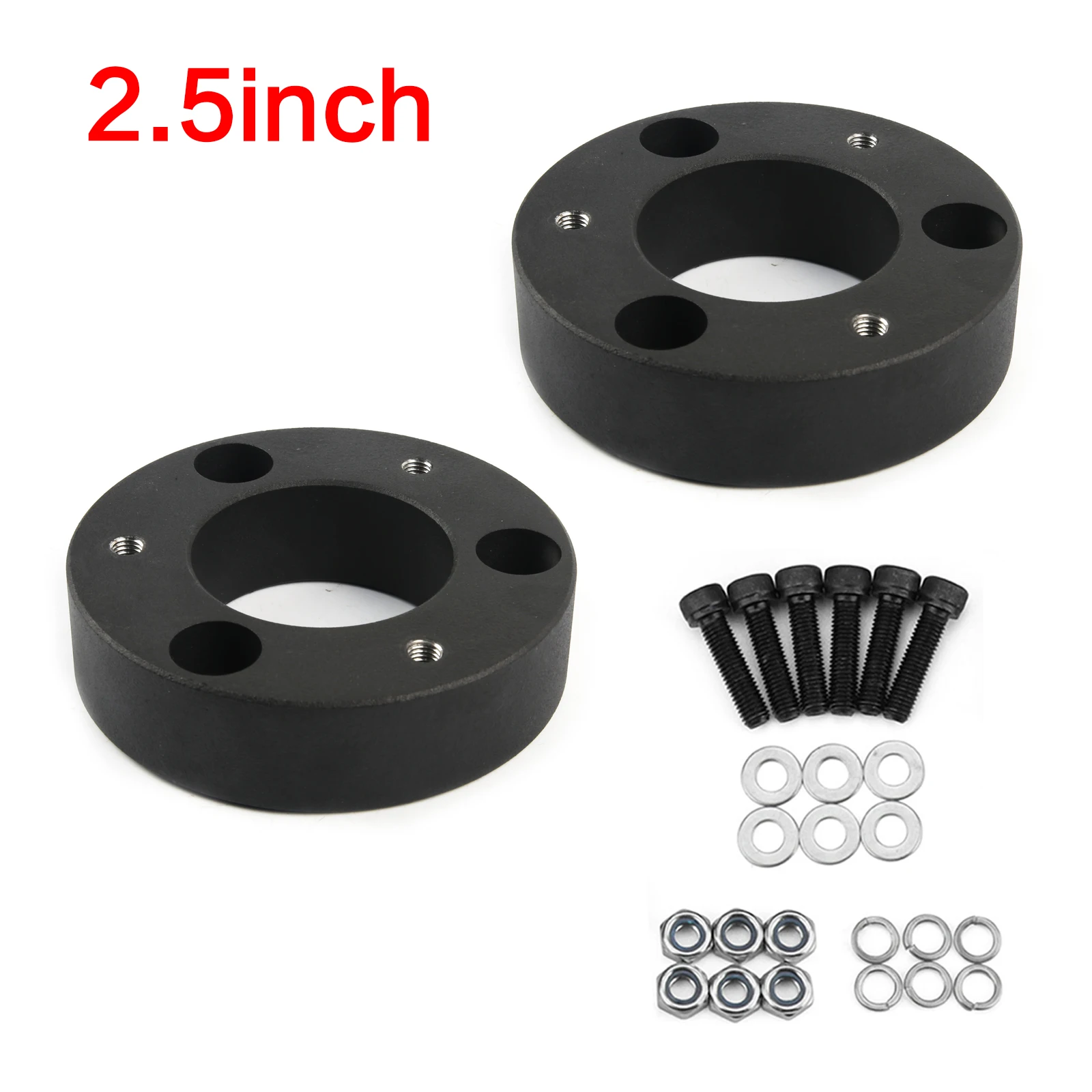 

2 шт., 2 дюйма, 2,5 дюйма, 3 дюйма, комплект переднего выравнивающего подъемника автомобиля, подходит для Dodge RAM 1500 2006-2019 4WD Auto Car 6061, алюминиевая заготовка