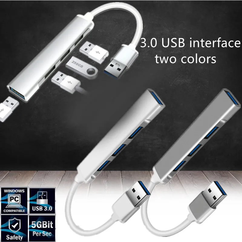 

USB C HUB 3.0 Type C 3.1 4-port multi-distributor adapter OTG Suitable for all kinds of mobile phone and computer accessories