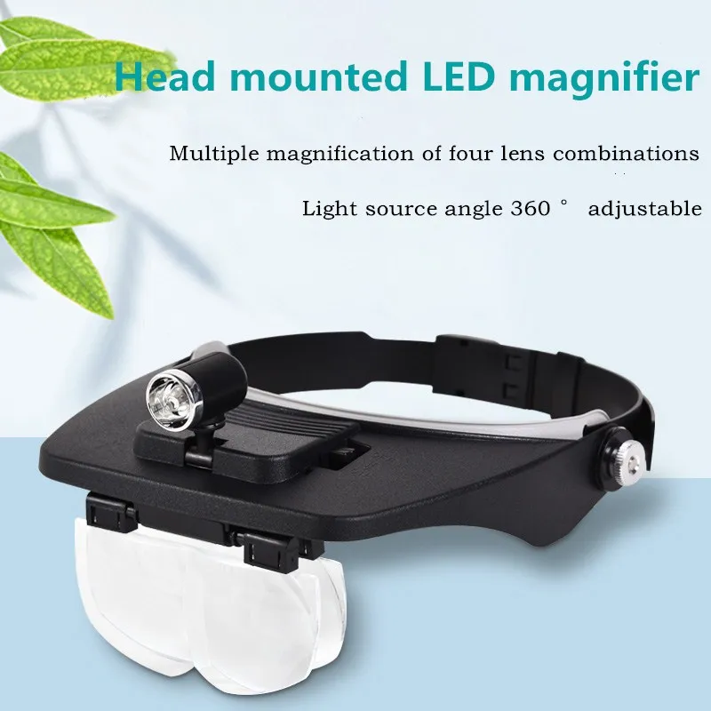 HD лупа для чтения и газетного обслуживания светодиодный инструмент ремонта