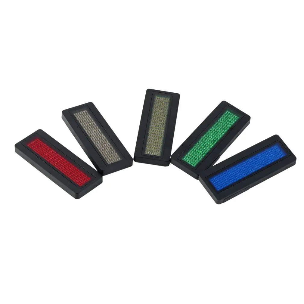 LED name badge sign Scrolling advertising/business card show display tag/programmer order Digital Display English Wholesale Tech