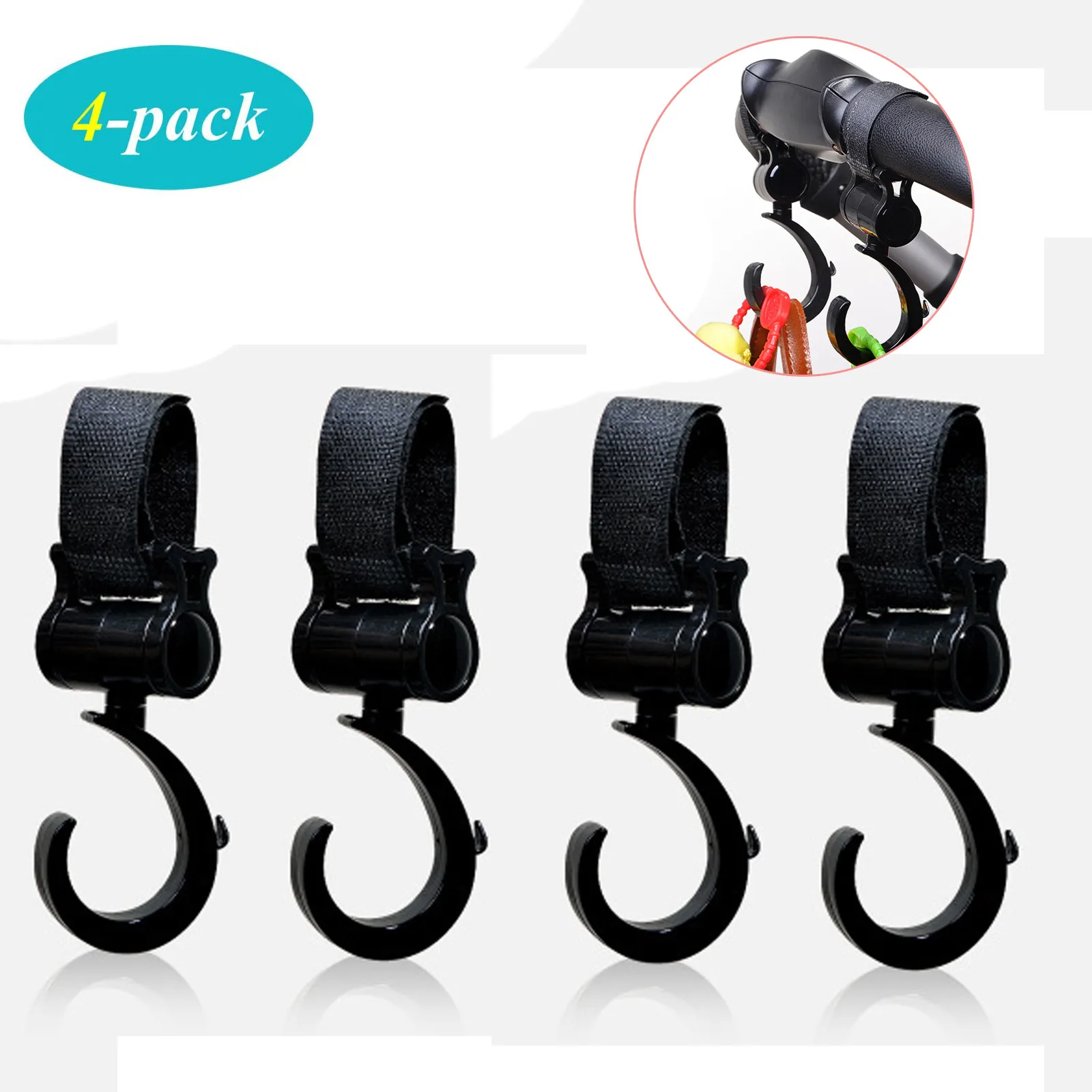 

Baby Stroller Hook Multifunctional 360 Degrees Rotation Basket Strap Bag Hanger Grip Accessories 1 Pc gancho carrito bebe childr