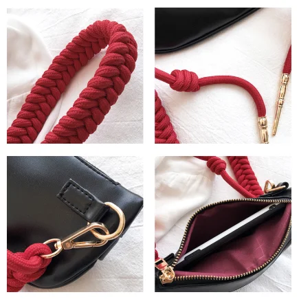 Женская нагрудная сумка через плечо модная мягкая из искусственной кожи зеленая