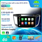 Автомобильная Мультимедийная система на Android 10, 4 Гб ОЗУ, 64 Гб ПЗУ, DSP, с радио, GPS-Навигатором, для hyundai ix25 creta 2015-2018, 2din
