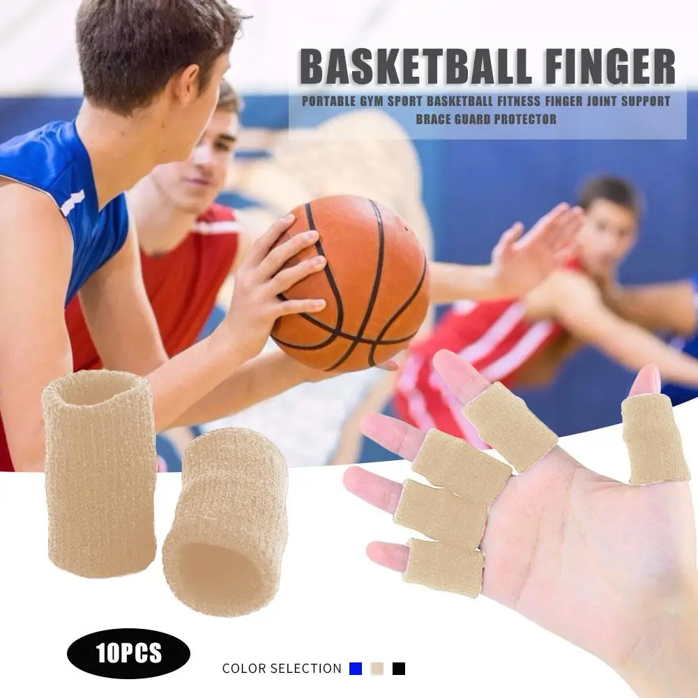 

Durable Finger Sleeves Elastic Comfort Outdoor Sports Finger Sleeves Support Brace Guard for Tennis Baseball Basketball