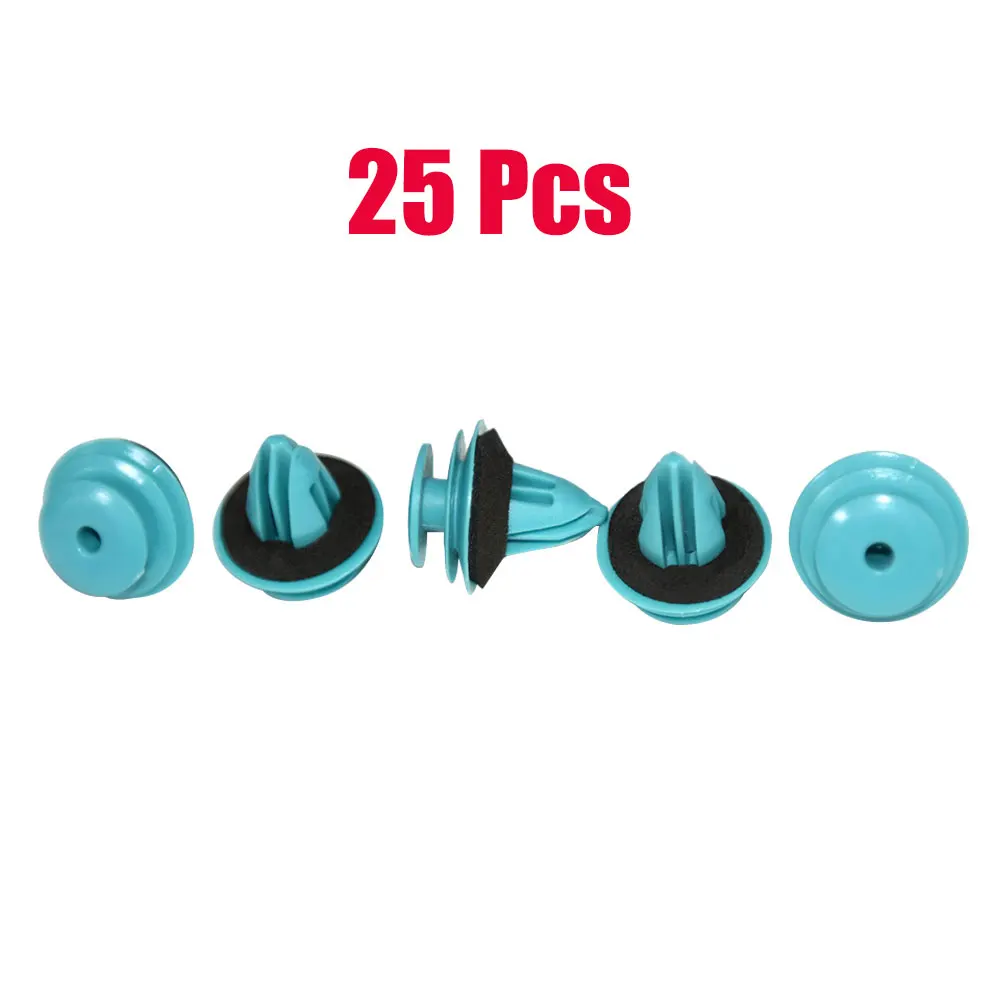 

Фиксаторы для автомобиля Toyota, нейлоновые клипсы зеленого цвета, 25 шт.