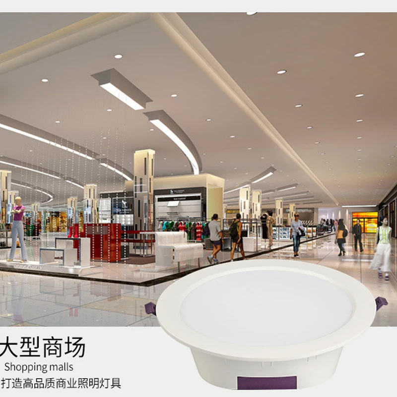 Трехцветный светильник Светодиодный точечный 15 Вт 12 10 светодиодный встраиваемый