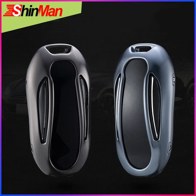 Блестящий высококачественный чехол для ключа автомобиля из алюминиевого сплава