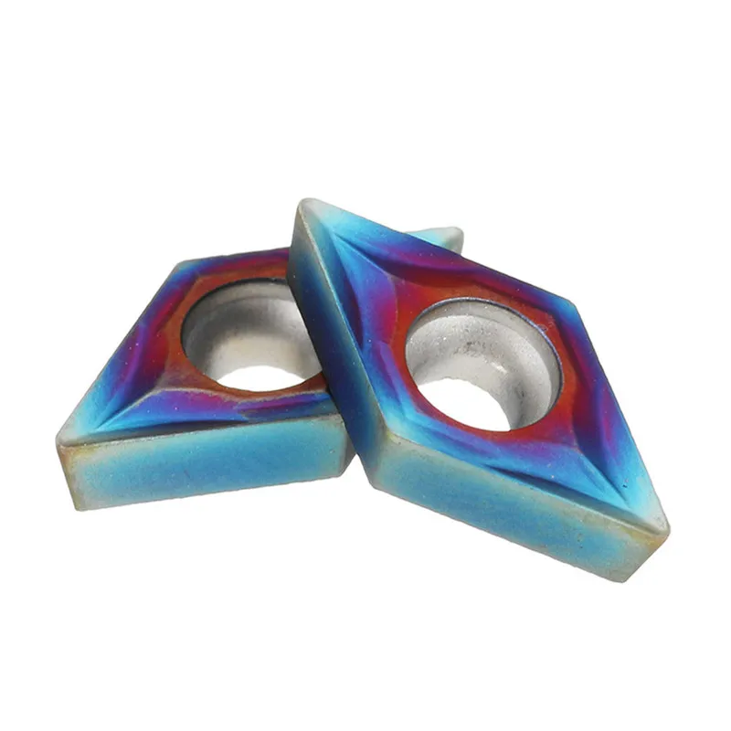 

10pcs Blue Nano DCMT070204 Carbide Insert For SDNCN1010H07/SDNCN1212H07 Turning Tool Holder Set with Box
