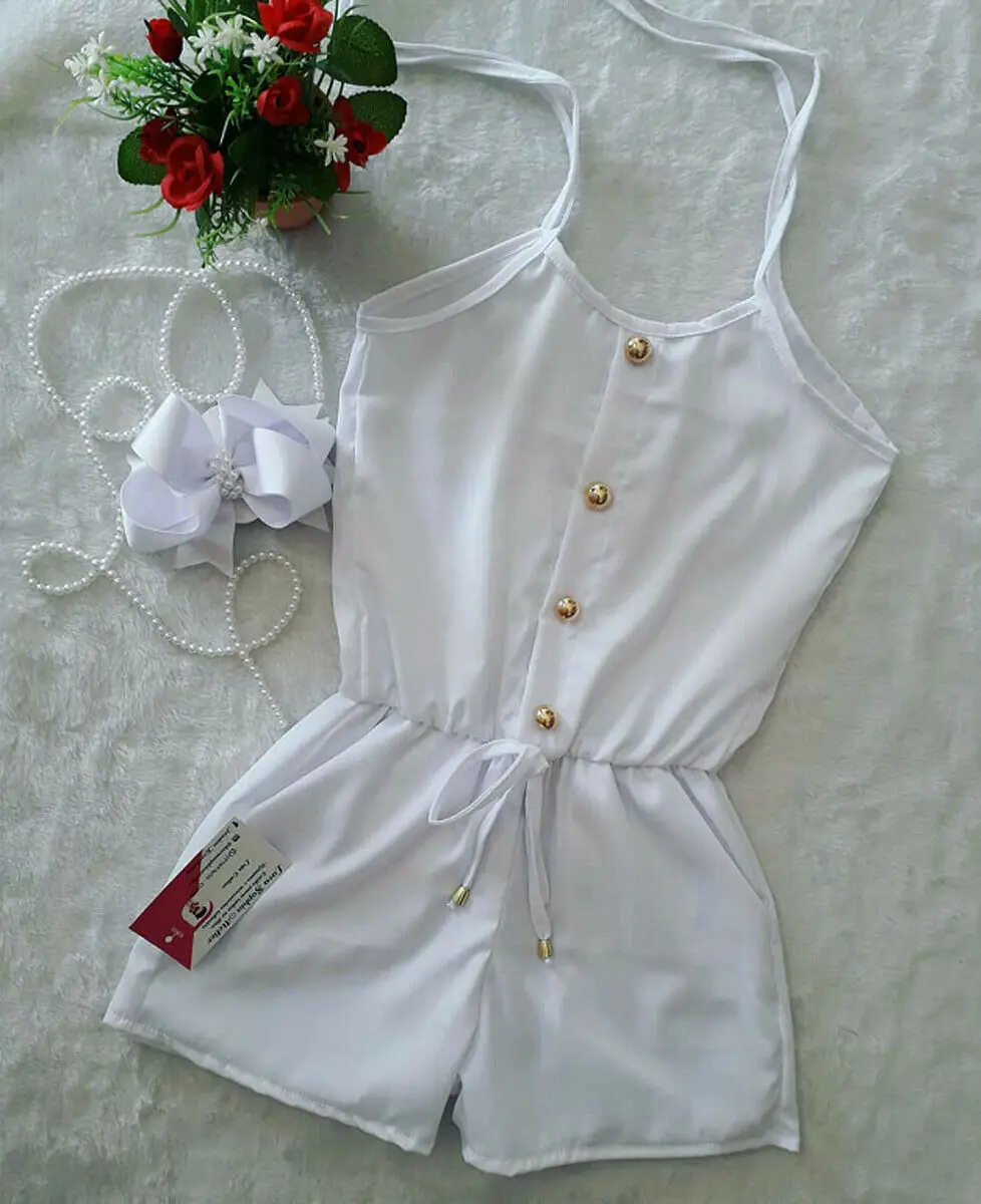 

Pudcoco Summer Newborn Baby Girl Clothes Solid Color Sleeveless Ruffle Strap Romper Jumpsuit One-Piece Outfit Sunsuit Clothes