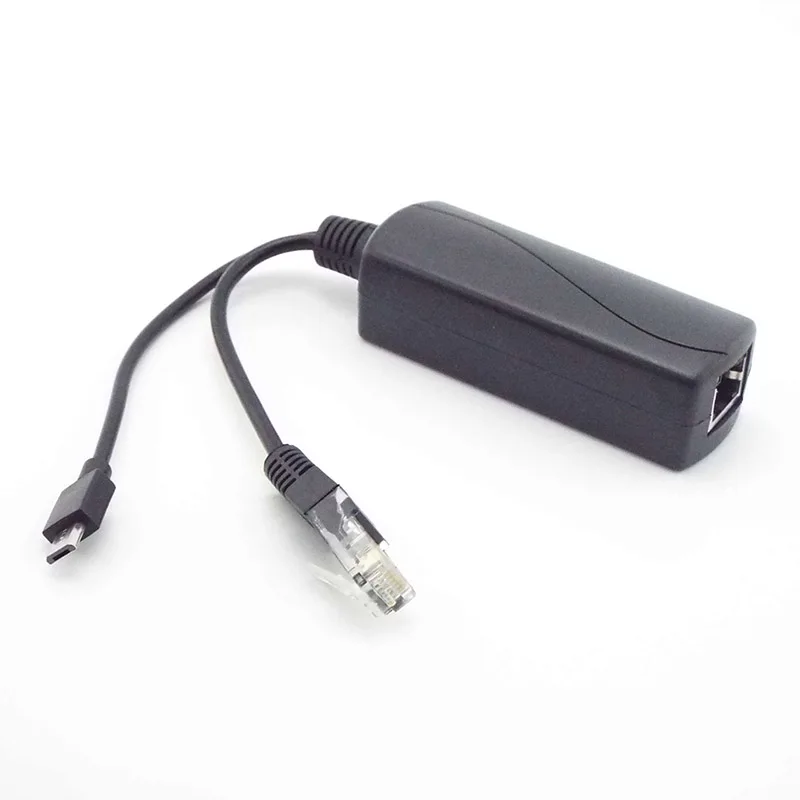Новый разветвитель PoE 5 в POE Micro usb Power Over Ethernet 48 В до стандартный разъем USB для Raspberry Pi