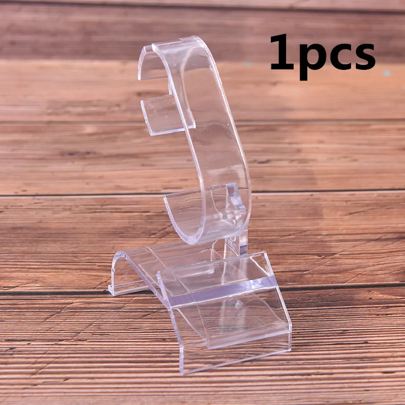 1pcs 1 шт./4 шт. новые акриловые наручные часы легкий Чехол подставка Winder Прозрачный часы Дисплей Держатель Стенд Инструмент - Цвет: 1pcs