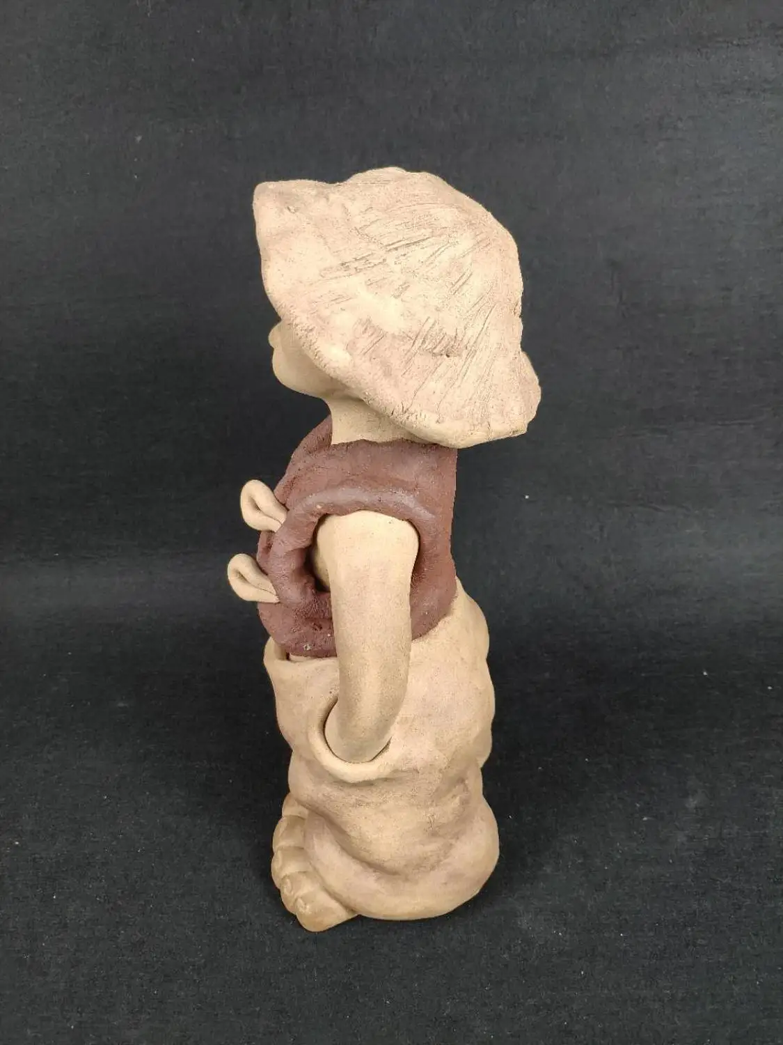 Ceramic doll clay sculpture birthday gift Christmas | Дом и сад