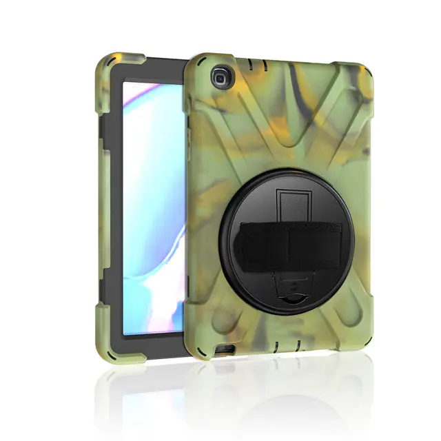 camouflage IBuyiWin тяжелый наружный противоударный чехол для Samsung Galaxy Tab A 8,0 SM-P200 SM-P205 8," планшет Funda Capa чехол с ремешком - Цвет: camouflage