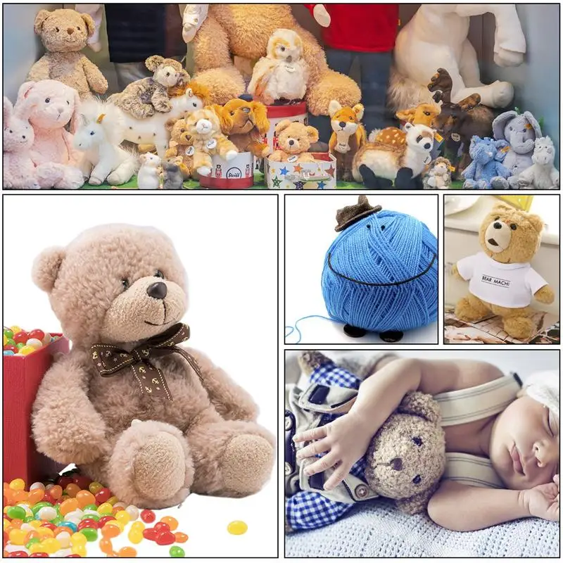 Глаза кукольные черные пластиковые безопасные для Мишки Тедди 100 шт. 6-12 мм |