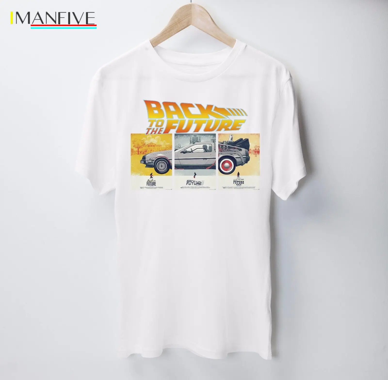 Футболка с надписью Back to the Future топ Майклом Фоксом Кристофером Ллойдом умником