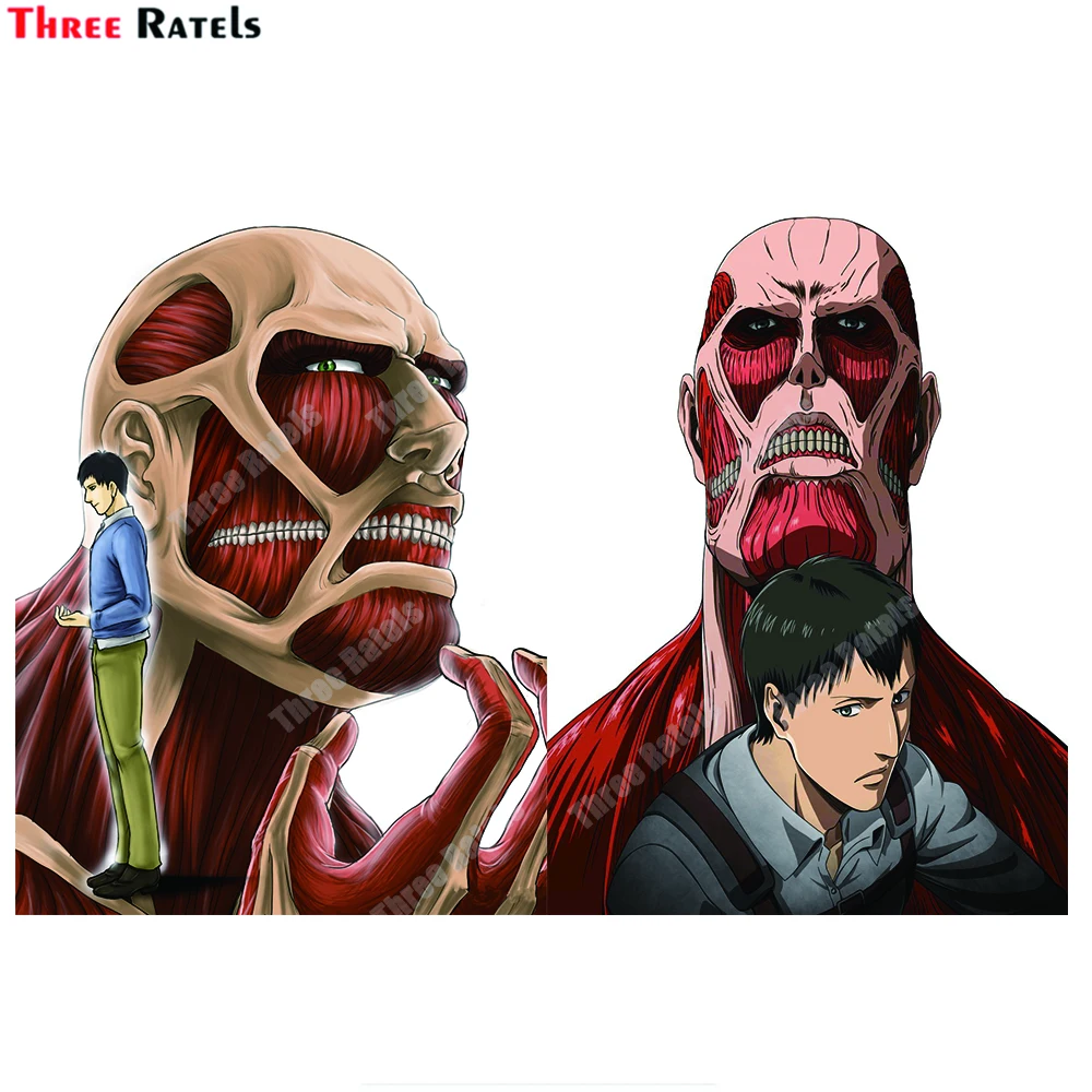 

Наклейки Three Ratels D59 «атака на Титанов», Mikasa Ackerman Levi, водостойкие школьные наклейки для мотоцикла Suzuki