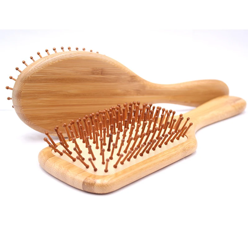 

Hair Brush Wood Bamboo Hair Vent and Beauty SPA Massager Massage Comb Make Thin Long Curly Hair Health and Massage Scalp M2