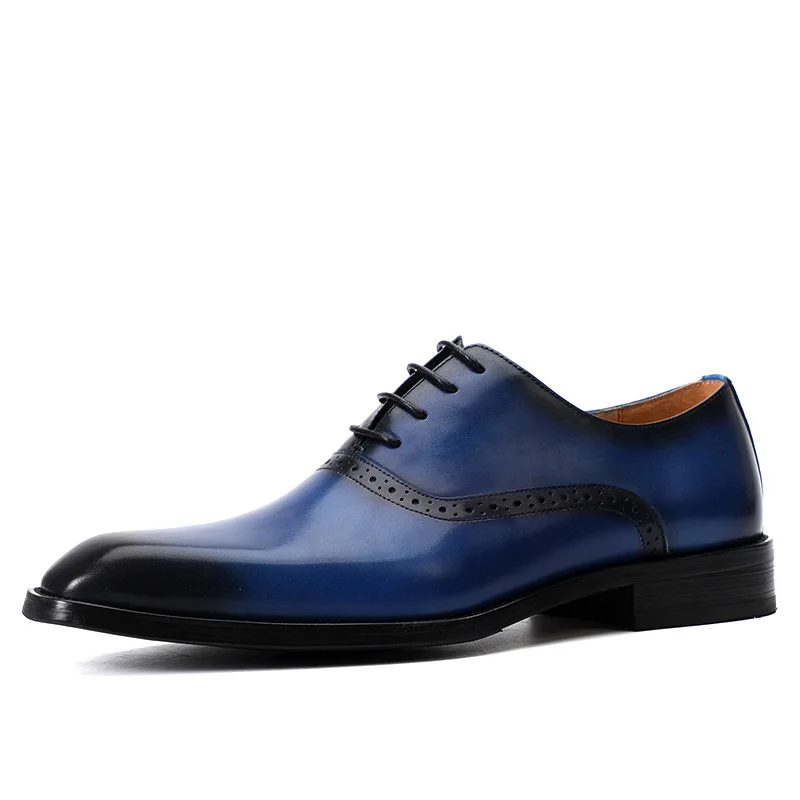 Роскошные Мужские модельные туфли ручной работы Обувь в деловом стиле из