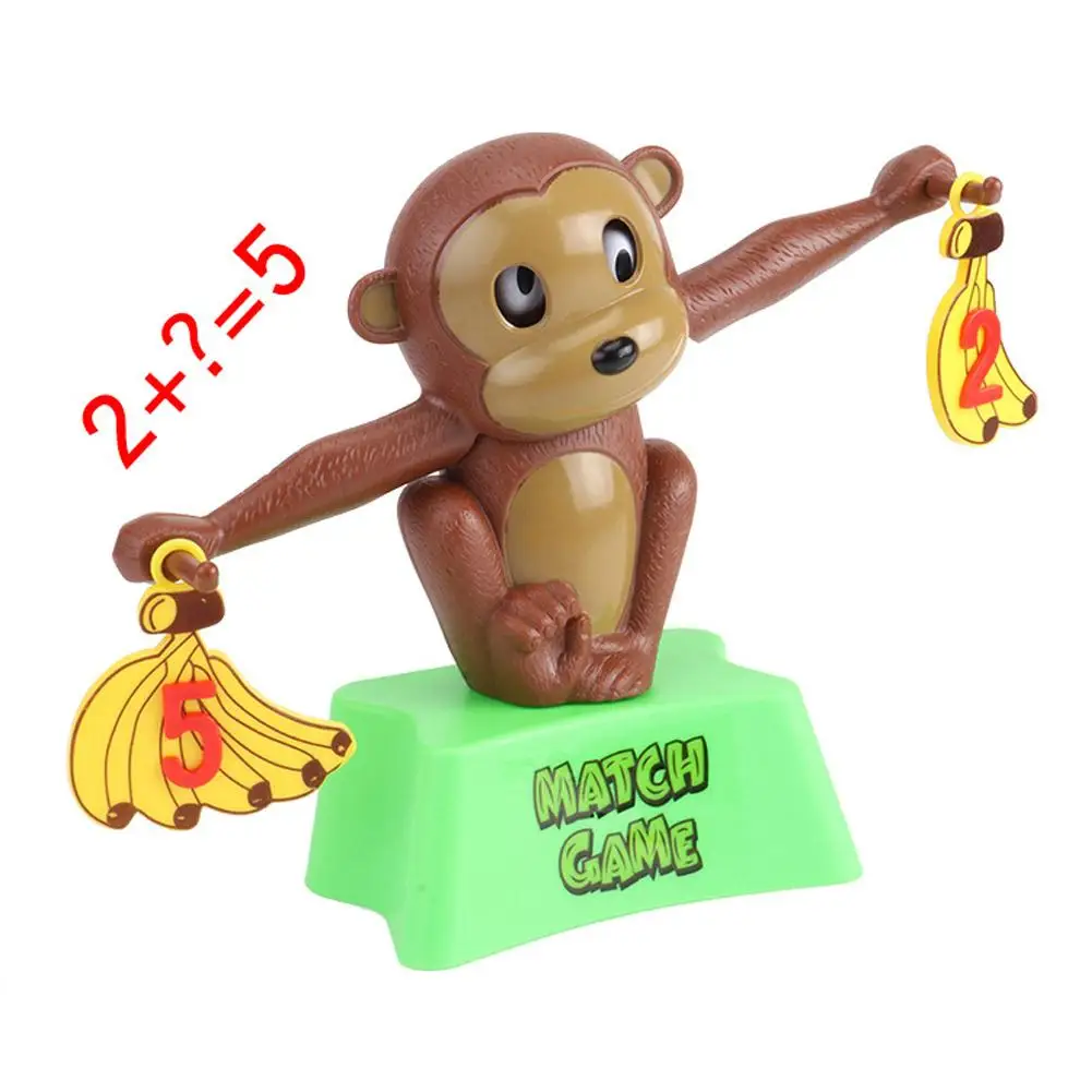 Головоломки развивающие игрушки обезьяна с балансом весы матч Для детей номер