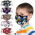 Детская футбольная маска для лица Mascarilla Masker Пылезащитная Регулируемая дышащая многоразовая маска с принтом Mondkapjes