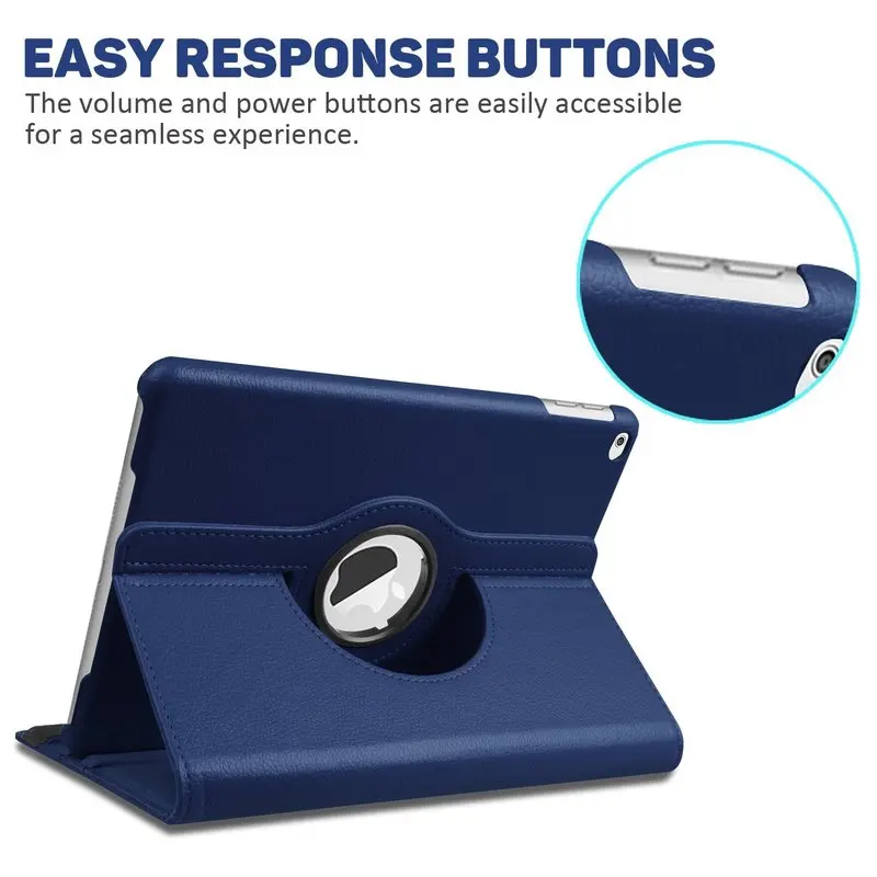 Чехол для iPad Air 2 чехол с вращающейся на 360 градусов подставкой из искусственной