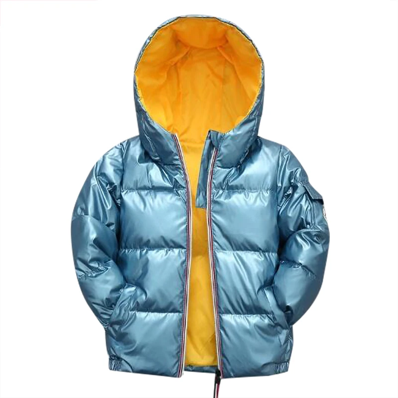 Модное пальто для мальчиков зимняя куртка детское пуховое хлопковое