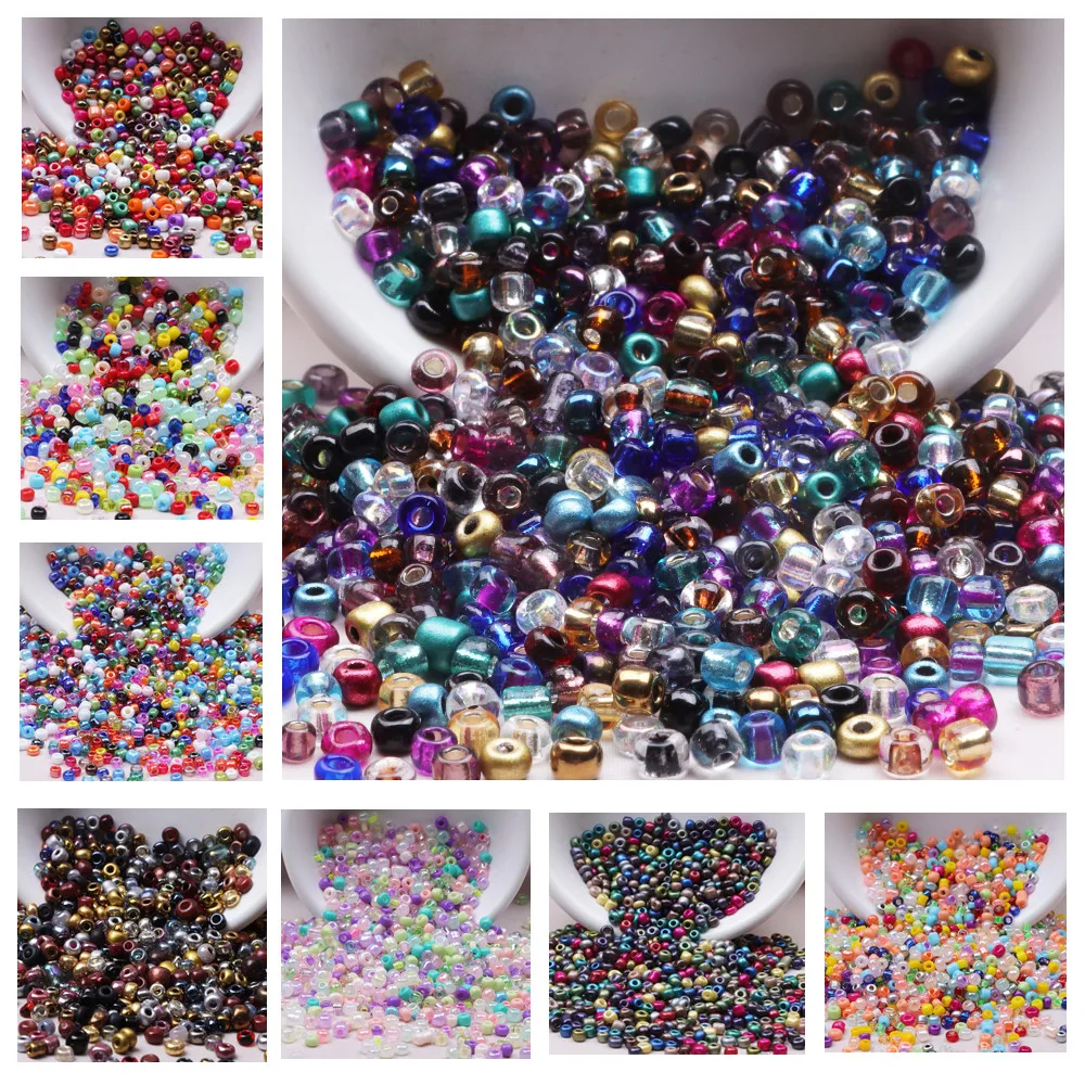 

Glass Seed Beads Charm Czech2/3/4mm Mix Color Round Hole Spacer Beads For DIY Bracelet Earring Necklace Jewelry Making