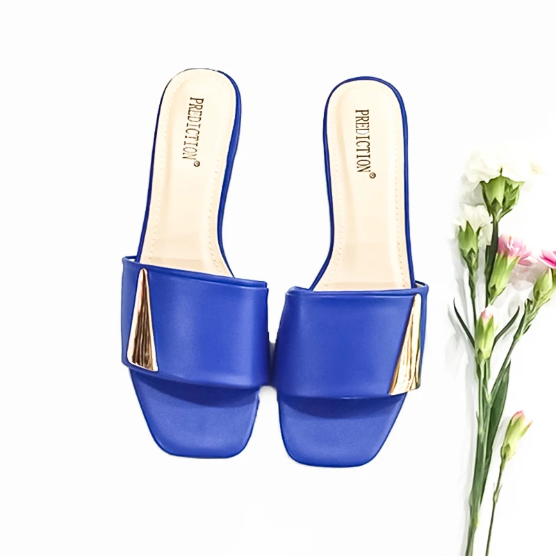 Летняя обувь для женщин с пуговицами женские тапочки высокого качества|Тапочки| |