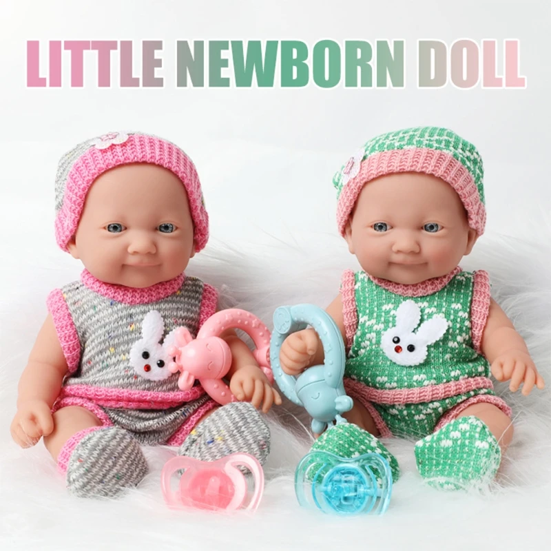 

10In Waterproof Reborn Baby Doll Mini Cute Realistic Reborn Dolls for Sending Children and Accompanying