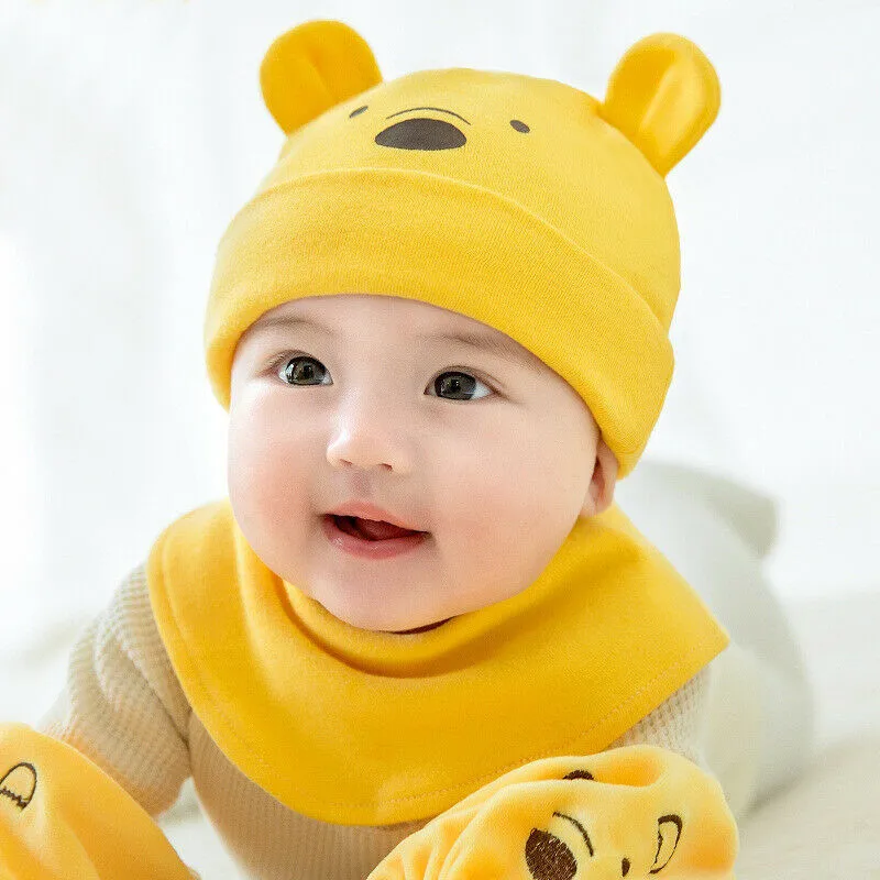 2 шт./комплект детская вязаная шапочка с ушками медведя | Детская одежда и обувь