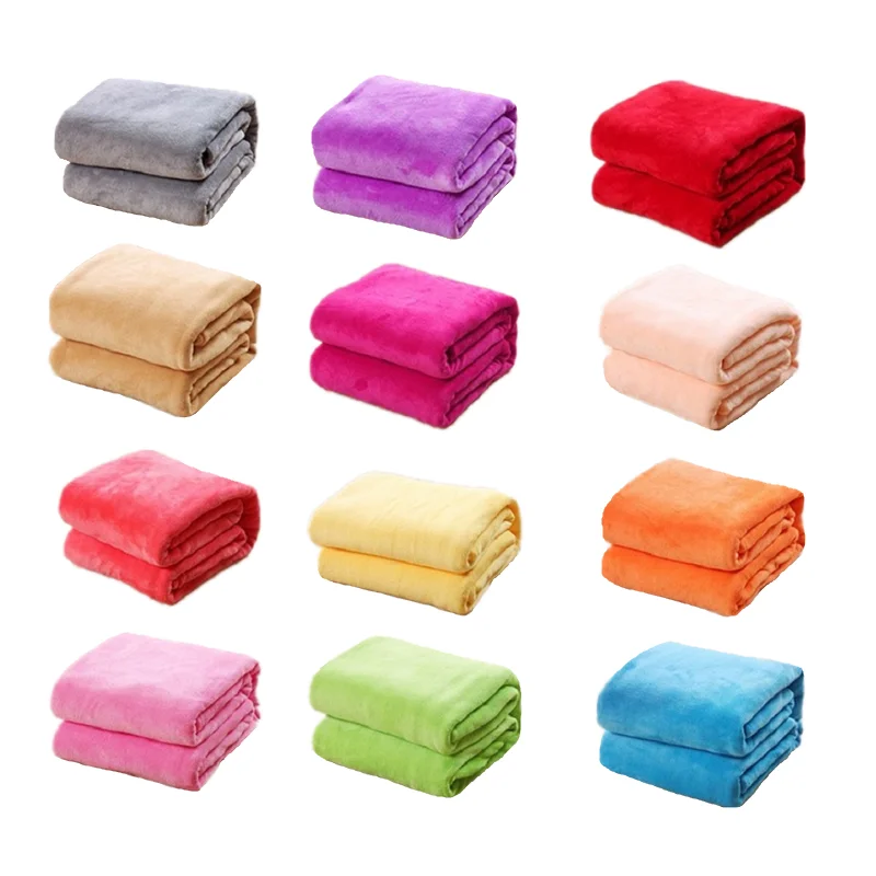 

Soft Warm Coral Fleece Blanket Winter Sheet Bedspread Sofa Throw 8 Size Light Thin Mechanical Wash Flannel Blankets cobertor