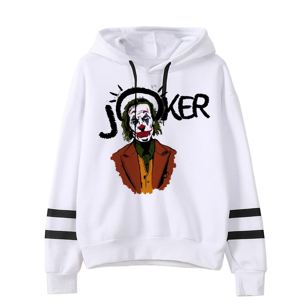 Мужская толстовка с капюшоном Joker Забавный пуловер длинными рукавами и надписью