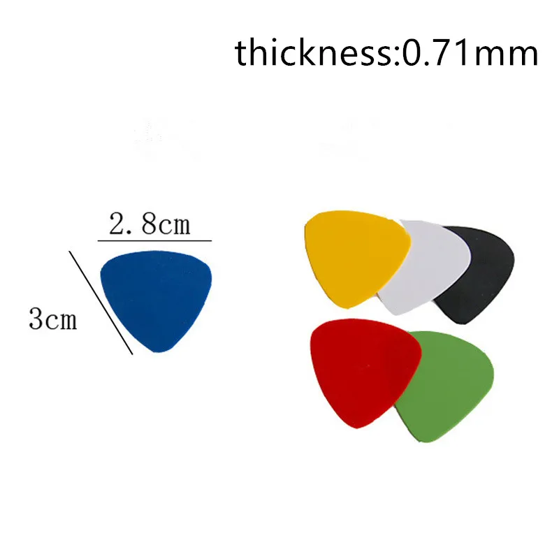 100 stücke10 stücke 046mm 071mm 091mm akustische elektrische gitarre picks plektren musical instrument gitarre zubehör drop verschi