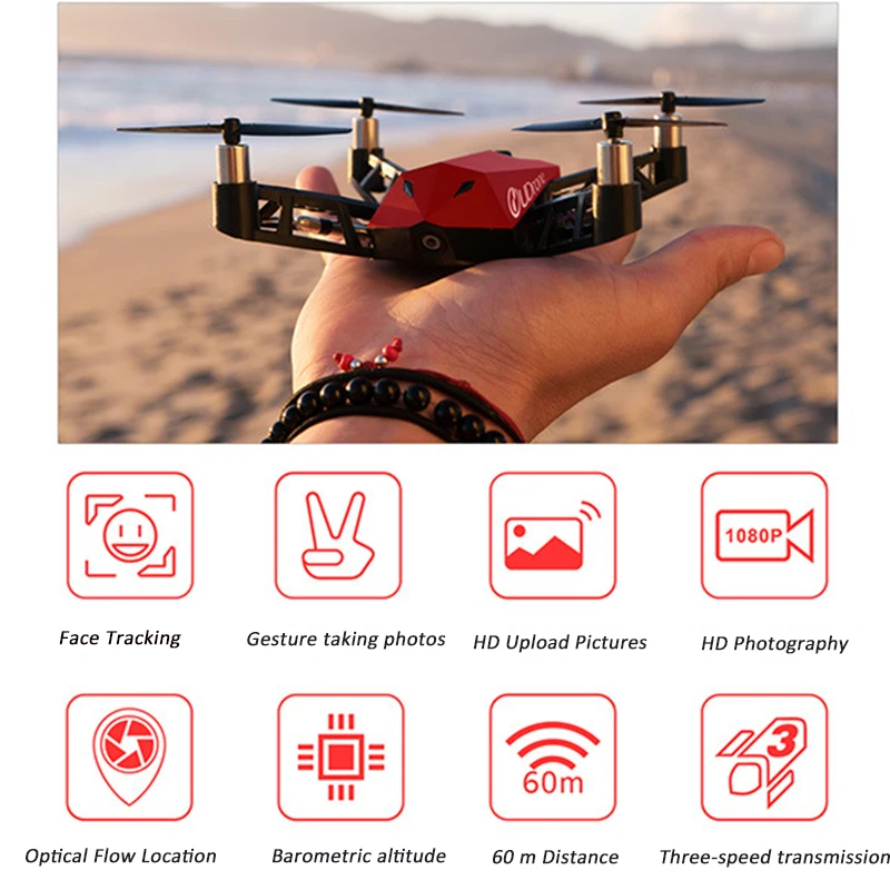 UDrone mi nd Дрон для чтения HD AI камера для слежения за лицом 1080P костюм PK Дрон 4k mi Дрон воздушный Дрон воздушная широкоугольная камера