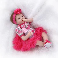 handmade lifelike toddler 22 reborn baby girl dolls silicone doll bambole gift toys for children american girl doll