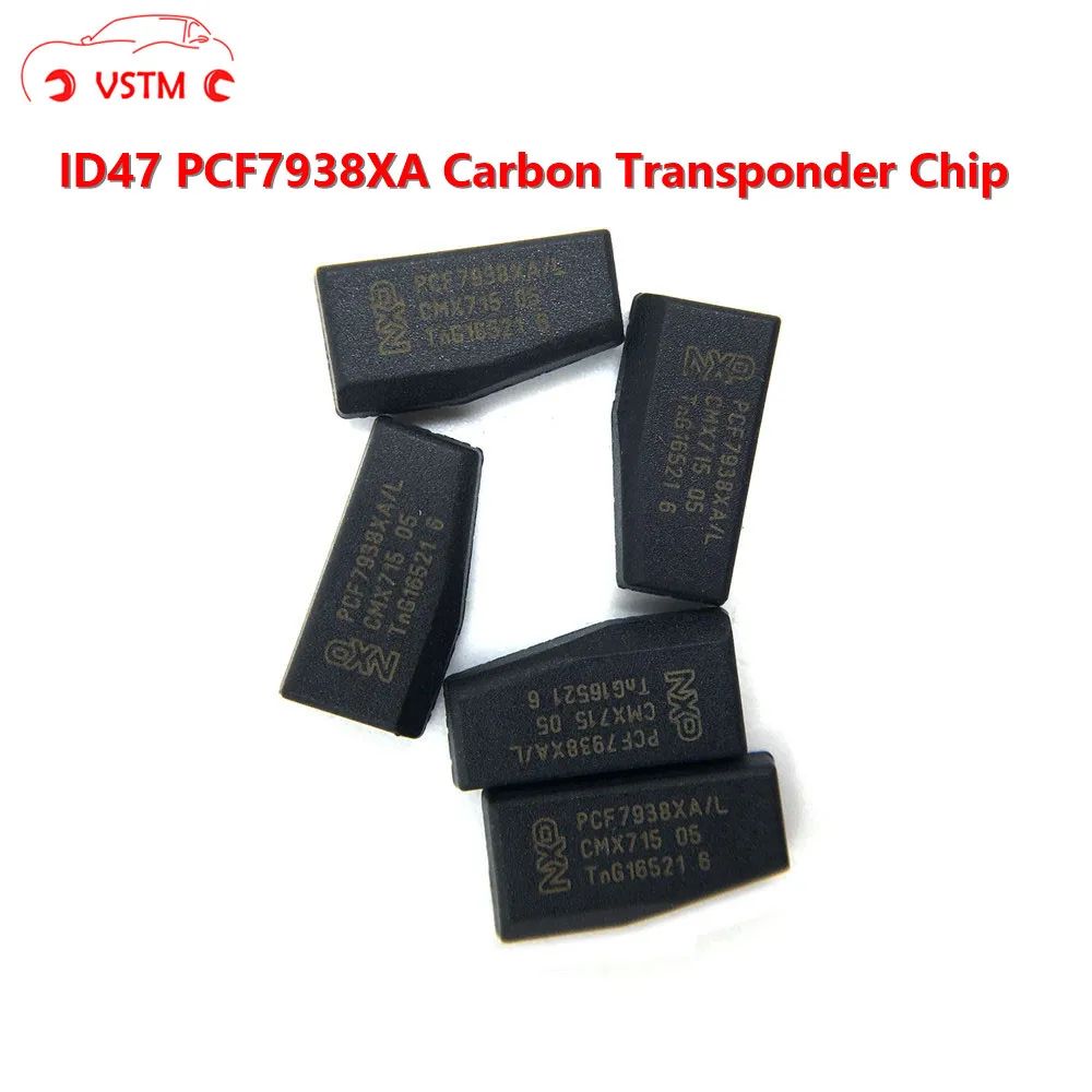 

Original 20pcs/lot New ID47 PCF7938XA PCF7938 Car Key Transponder Chip Carbon Auto Transponder Chip Ceramic Car Key Chips Blank