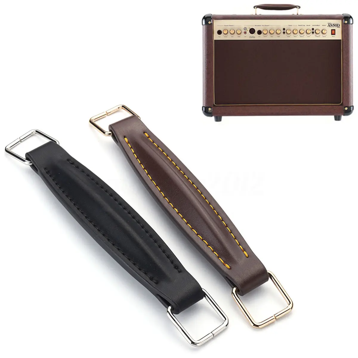 

Vintage Guitar Amplifier Leather Handle With Fitting For Marshall Amp AS50D AS100D Replacement Accessories Black/Coffee Optional