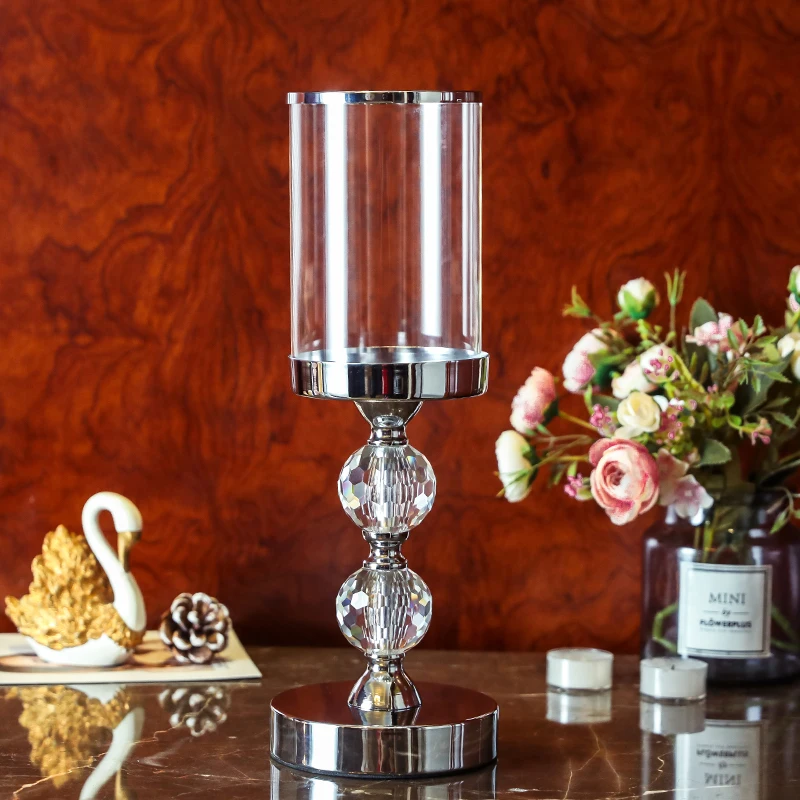 Комплект из 2 предметов с украшением в виде кристаллов подсвечник для свечи